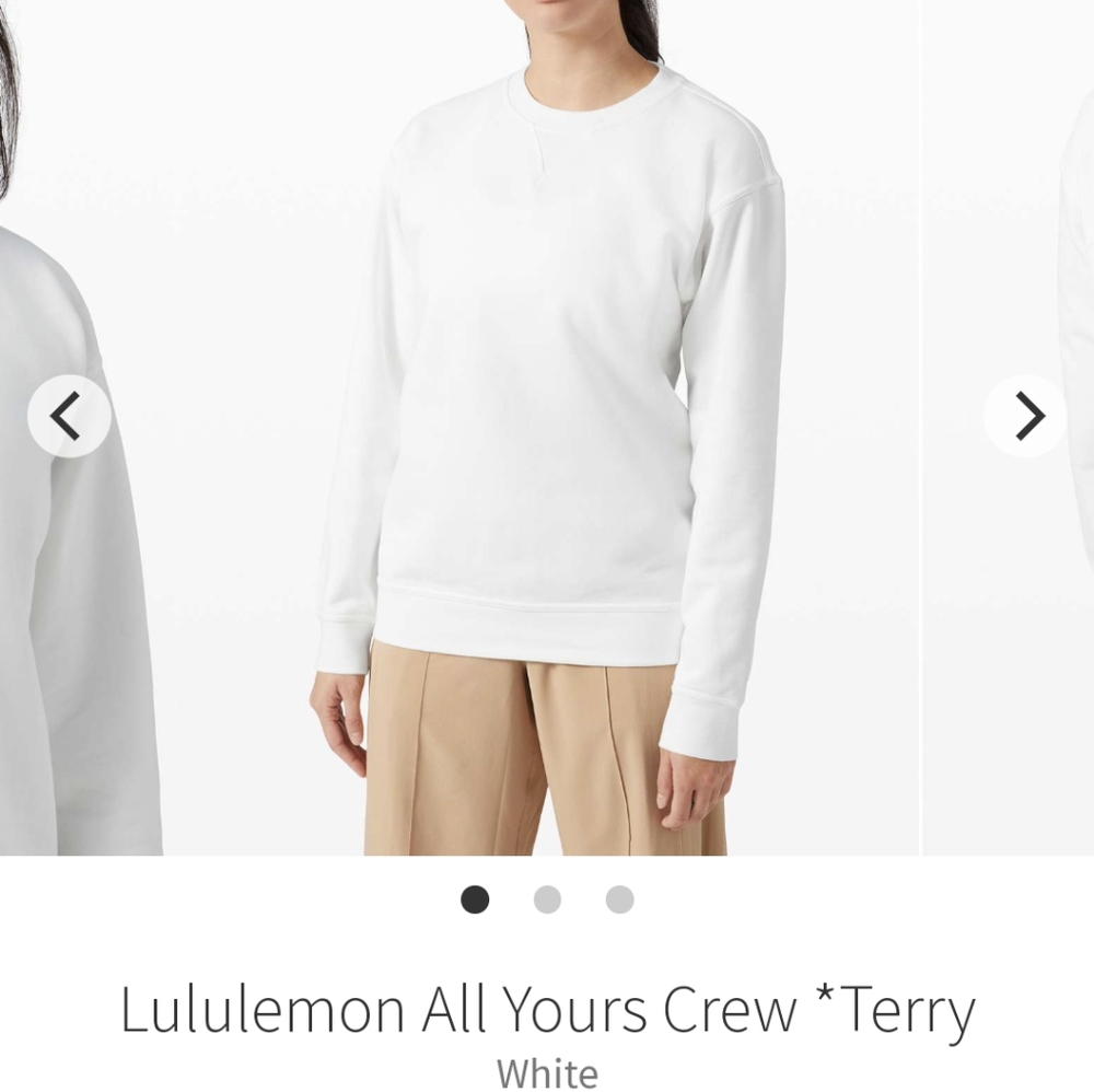 Lululemon All Yours Crew Terry - Picture 2 of 9